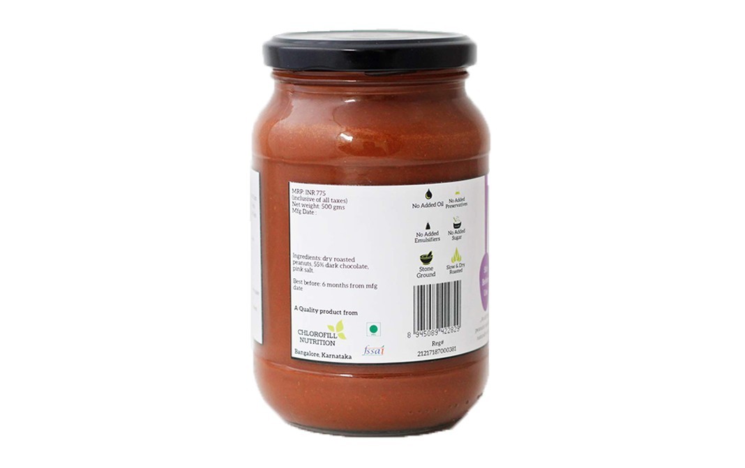 All Over Nuts 55% Dark Chocolate Peanut Butter Creamy   Glass Jar  500 grams